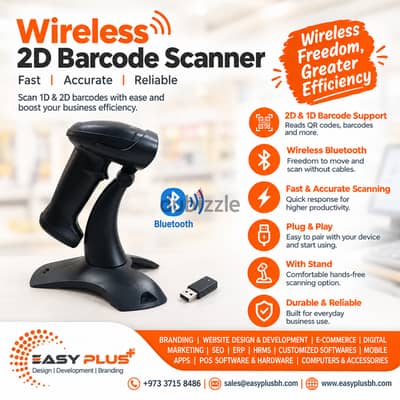Wireless scanner with stand