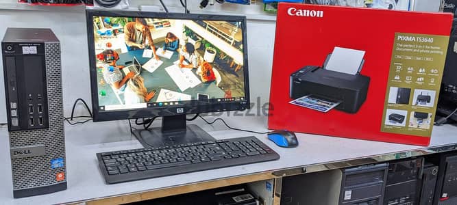 Bundle Offer DELL i5 Computer 19" Monitor New 3in1 Color Printer