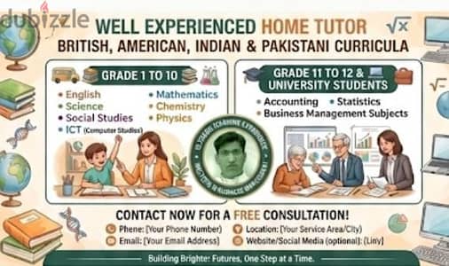 WELL EXPERIENCED ENGLISH AND SCIENCE HOME TUTOR
