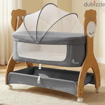 R for Rabbit Lullabies Woodsy Baby Cradle – Excellent Condition