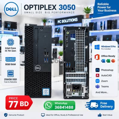 Dell Core i5 7th Gen Computer 8GB RAM 256GB SSD Win 11 Pro - 36841488
