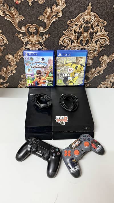 Ps4 500 GB with full accessories games