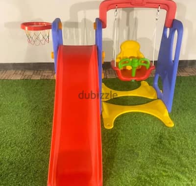 Slide and swing set