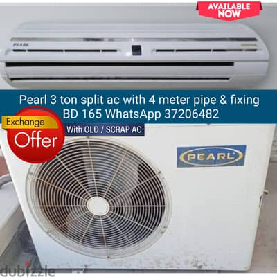 Pearl 3 ton split ac and other items for sale with fixing