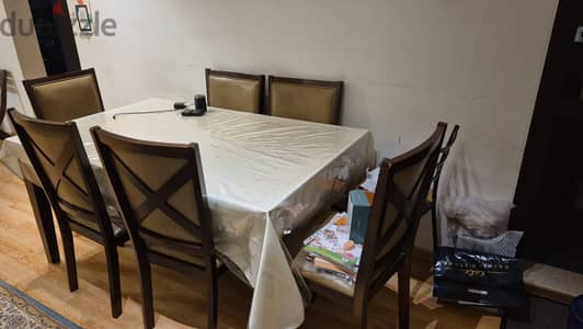 food table &new bed & laundry in very good condition
