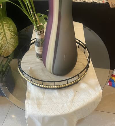 Glass table 2 nos ( small and medium size)