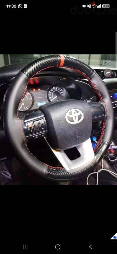 hand stitched steering wheel cover