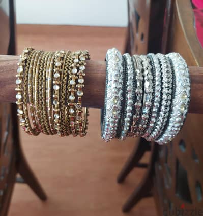 Bangles 2 colors silver and rose gold