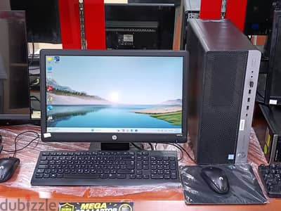 HP Computer set Intel Core i7-7th Gen DDR-4 8GB 256GB SSD 19’’ Monitor