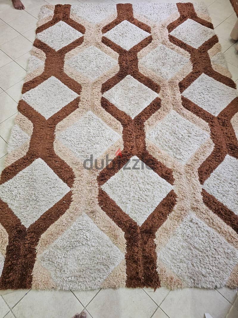 Geometric Pattern Shag Rug 1