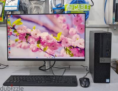 Dell Core i5 9th Gen PC RAM 8GB SSD 256GB M. 2 35x Fast 24" FHD Borderl