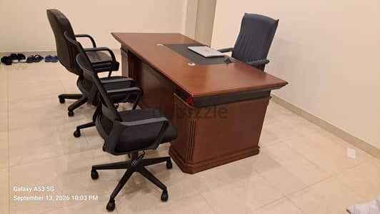 office table and chairs