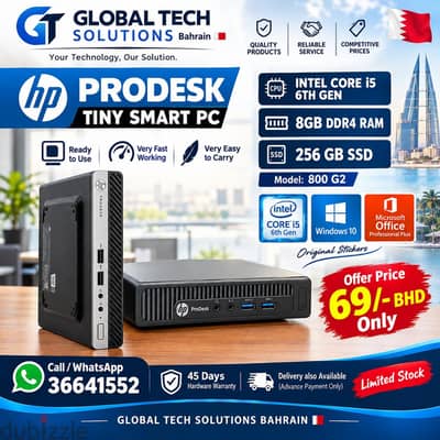HP Core i5 6th Gen Tiny Smart Computer 8GB Ram 256GB SSD Free Delivery