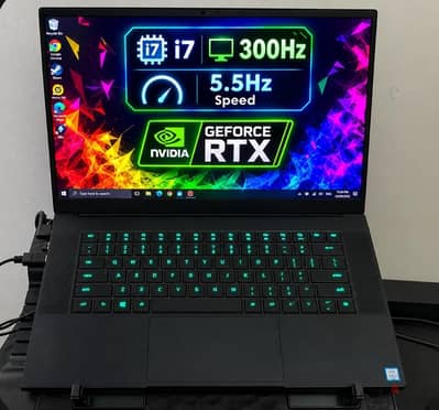 Razer blade Advanced 300Hz i7 5.5Ghz RTX 16GB Gaming Laptop