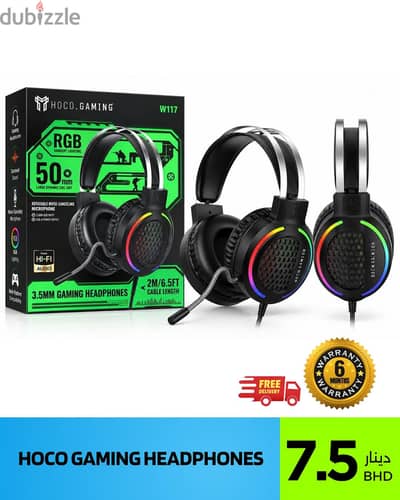 Gaming Headset + RGB + MIC + 6 Months Warranty
