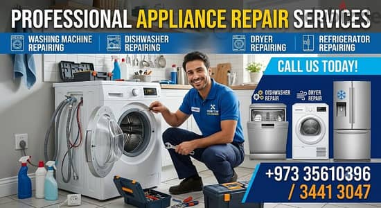 washing machine repair dryer dishwasher Fridge oven repair Bahrain