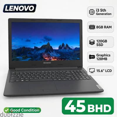 Lenovo i3 5th Generation | 8GB | 120GB