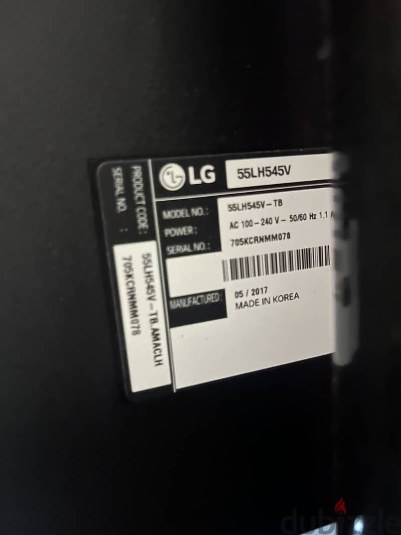 LG LED TV 58” (Not Smart) 3
