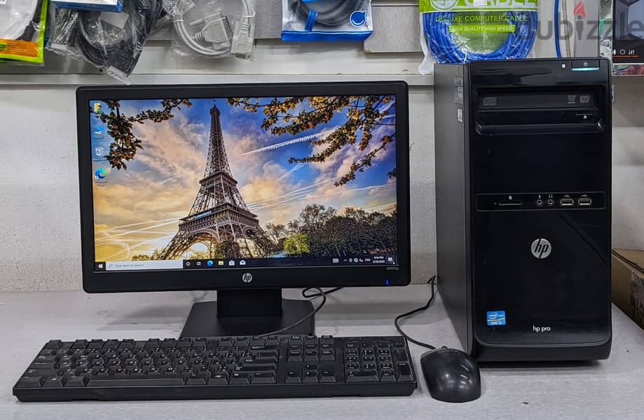 HP Core i3 3.4Ghz PC 4GB RAM 500GB HDD 19" Monitor Windows Pro & Offic 2
