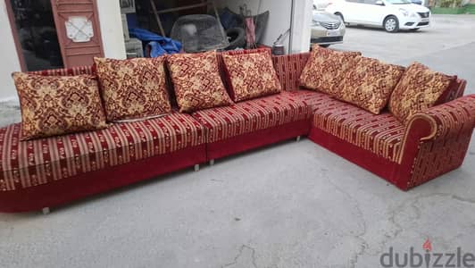 Traditional L-Shaped Sectional Sofa Set – BHD 55
