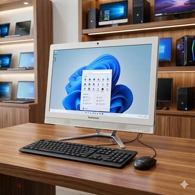 LENOVO Core i3 All In One Computer 22" FHD Display 8GB RAM + 180GB SSD