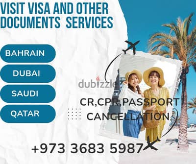 passport cancellation cr CPR and tourist visit visa