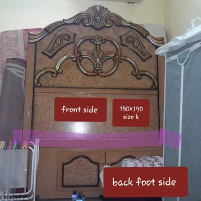 medium size bed 200×150 with metres 25bd