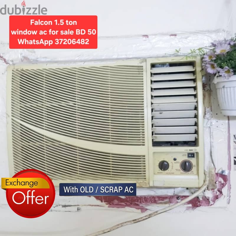 General 1.5 ton window ac and other items for sale with fixing 4