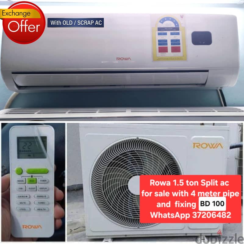 General 1.5 ton window ac and other items for sale with fixing 6