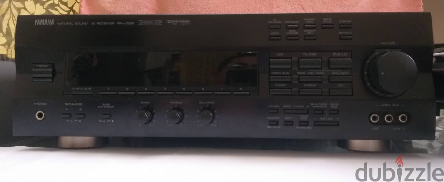 YAMAHA Natural Sound  AV RECEIVER RX-592 5.1-channel Dolby Pro Logic 7