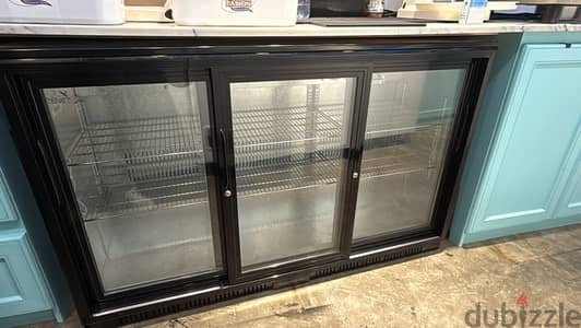 Just 8 months used Zenet 3 door back bar cooler 320L
