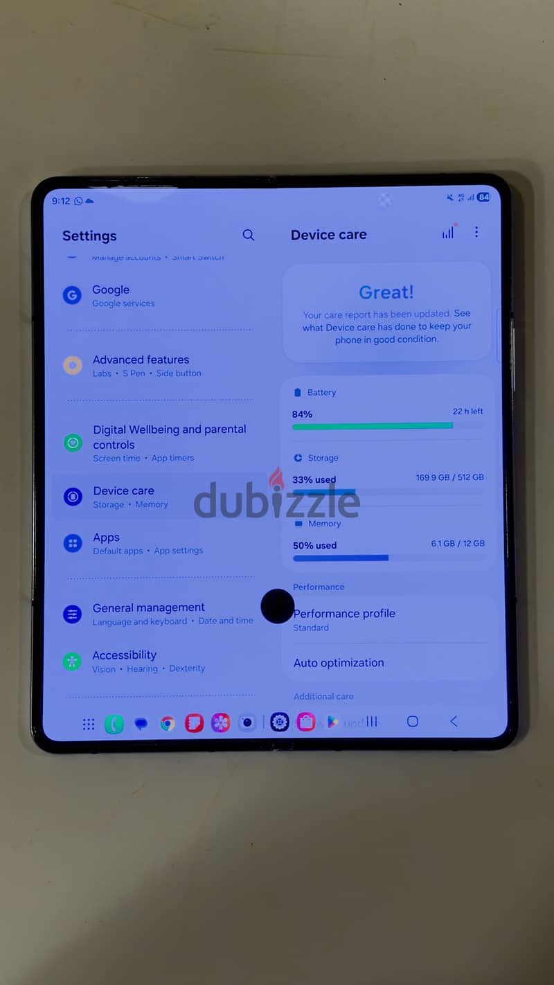 Samsung Z Fold 5 Blue 512GB 8