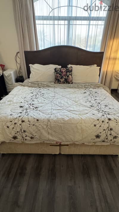 Super king 200x220  box bed - base , mattress , headboard