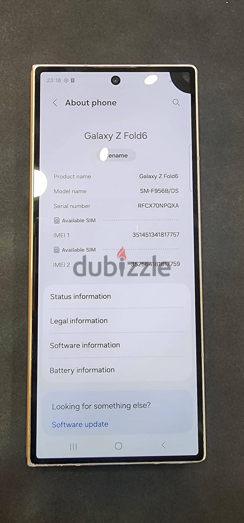 Samsung Fold 6 12gb 256gb 7