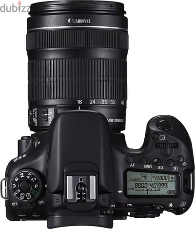 Canon 70D with charger battery and lens