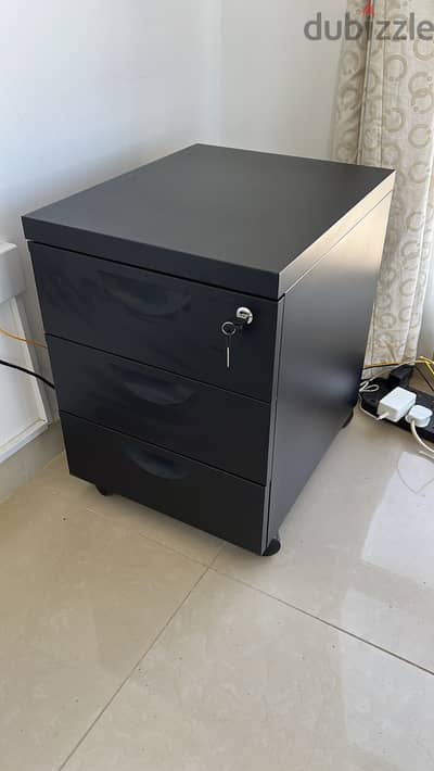 IKEA GALANT Lockable 3-Drawer Office Cabinet