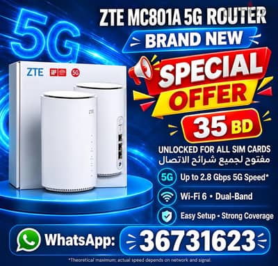 Super Fast Internet in Bahrain zte unlock router wifi6