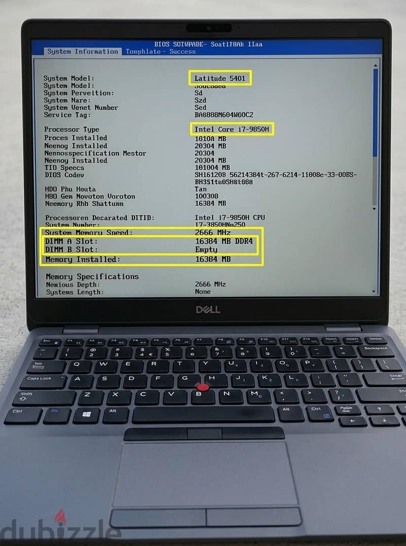 Dell Latitude 5401 Business Laptop 16/512 ssd 3