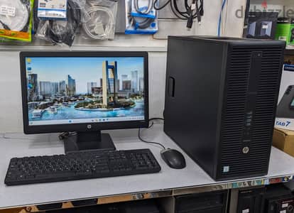 HP Core i5 6th Gen 3.2 GHz Processor Speed PC With 19" LED Monitor