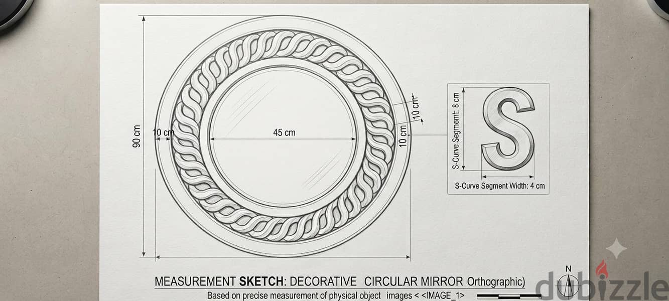 Venetian-Style Circular Statement Wall Mirror round 5