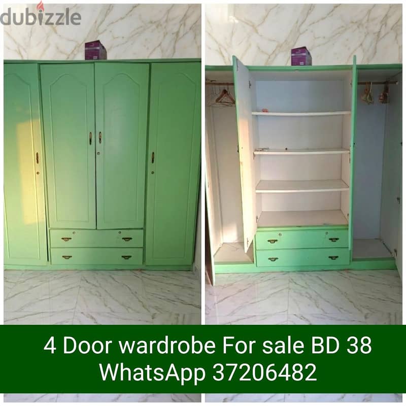4 Door wardrobe and other items for sale with Delivery 13
