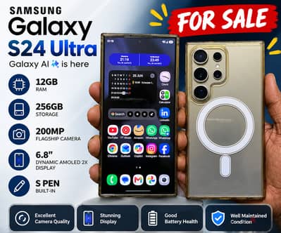 Samsung Galaxy S24 Ultra 12GB/256GB – Excellent Condition