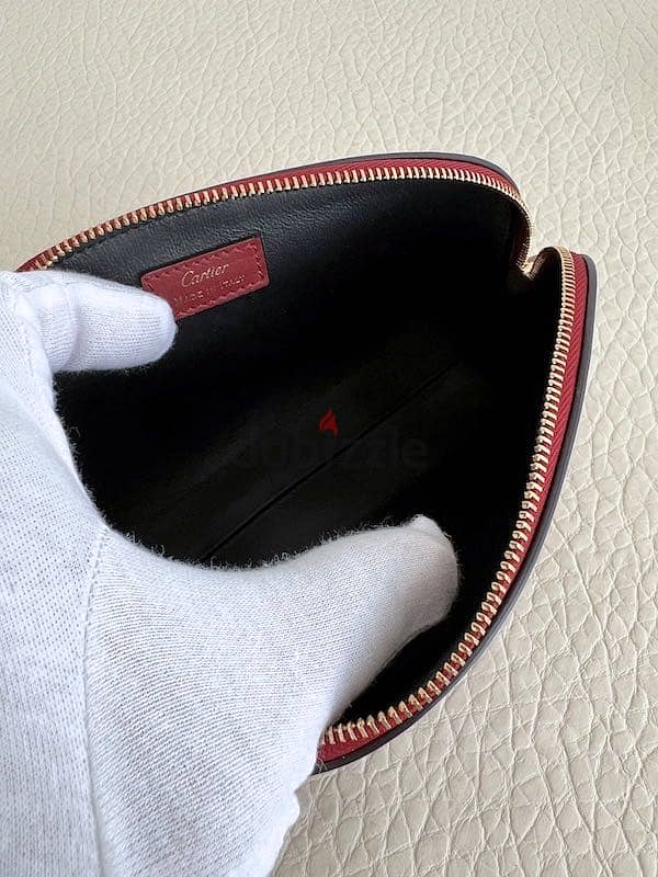 Cartier Burgundy Clutch Bag 4