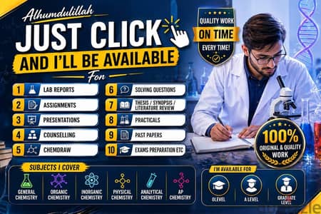 Chemistry Tutor//teacher//specialist