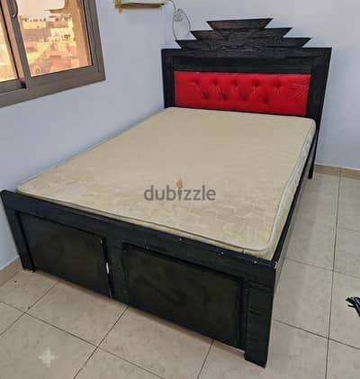 Bed with Mattress 158cm×205cm, Cot for Sale