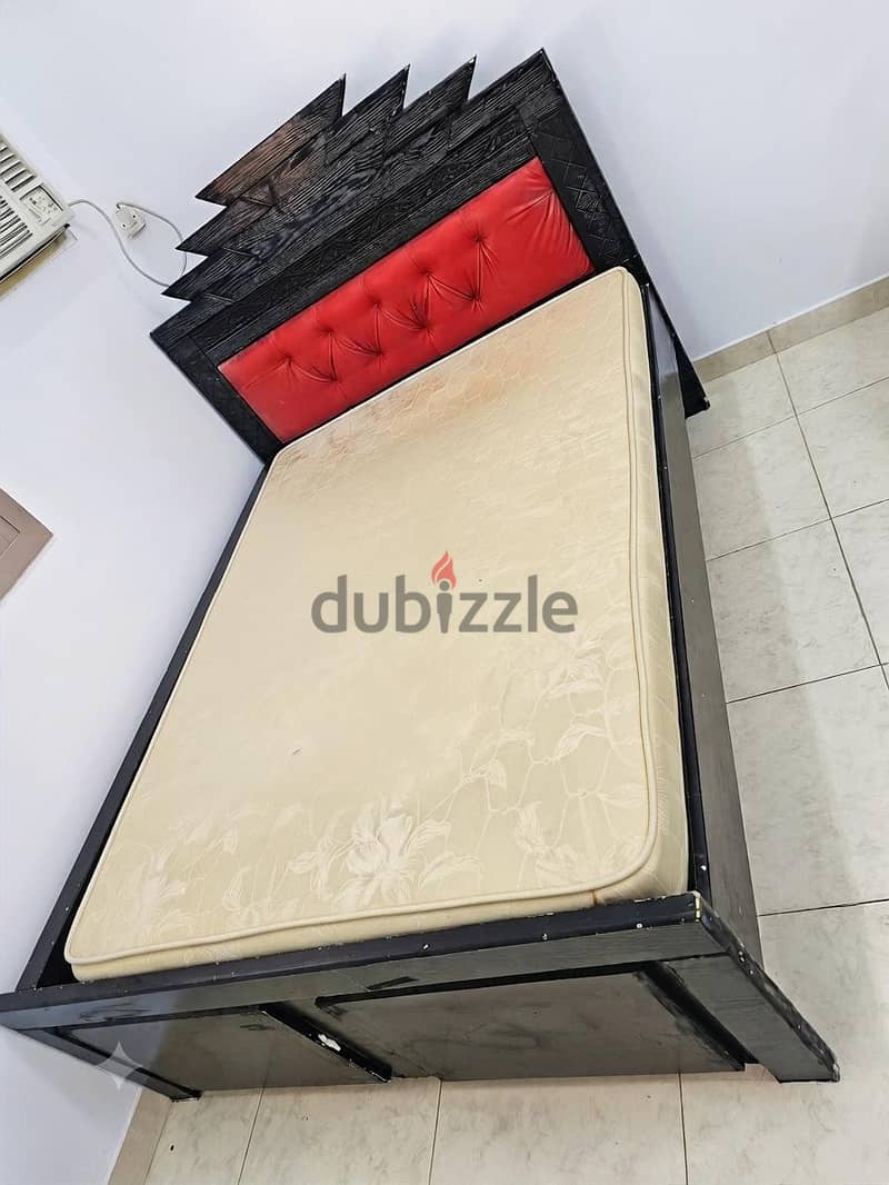 Bed with Mattress 158cm×205cm, Cot for Sale 1