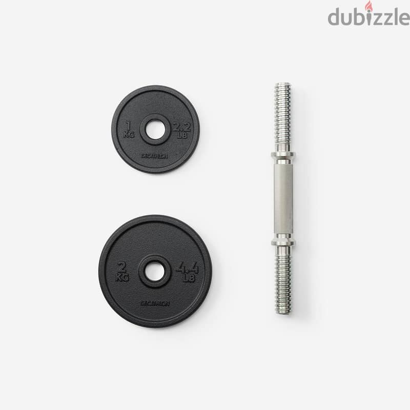 Decathlon 20 kg Cast Iron Dumbbell Set with Case 4