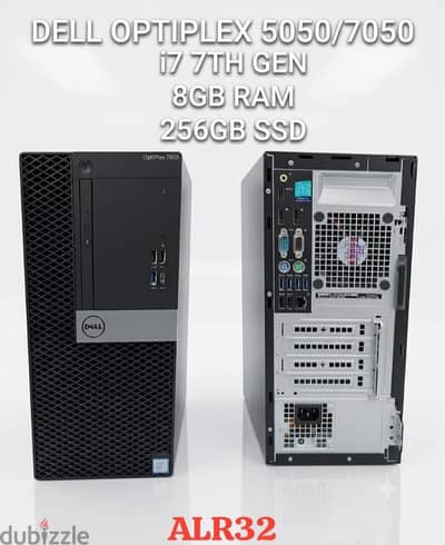Dell Optiplex 5050/7050, i7 7th Generation, 8GB Ram, 256 GB SSD