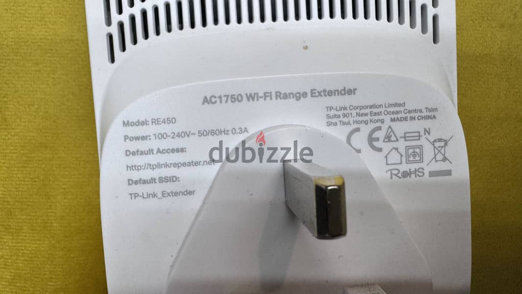 Tp link RE650 Dual Band Wi-Fi Range Extender 6