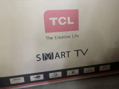 TCL smart 55" TV, pioneer speakers